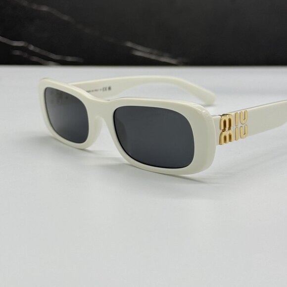 NEW MIU MIU WOMEN MU08ZS 1425S0 SUNGLASSES WHITE EYEWEAR SMU 08Z 1425S0 main image 9